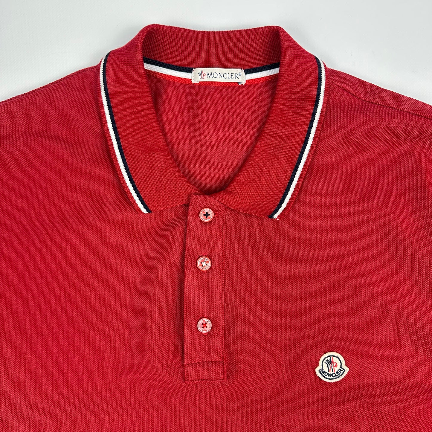 Vintage Moncler Polo Shirt rot XL