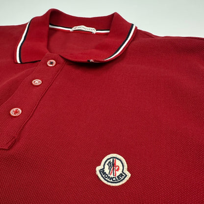 Vintage Moncler Polo Shirt rot XL