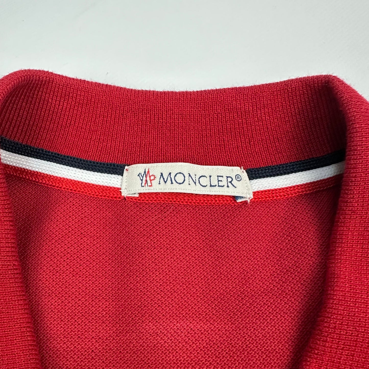 Vintage Moncler Polo Shirt rot XL