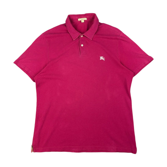 Vintage Burberry Polo Magenta XL