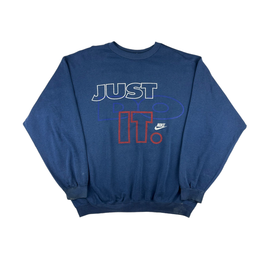 Vintage Nike Just Do It Pullover navy XL