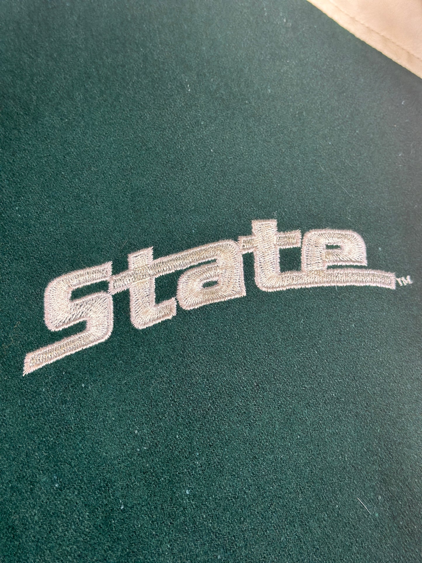 Vintage Michigan State College Jacke grün M