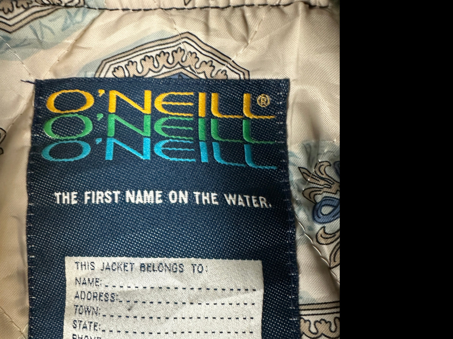 Vintage O'Neill College Jacke schwarz M