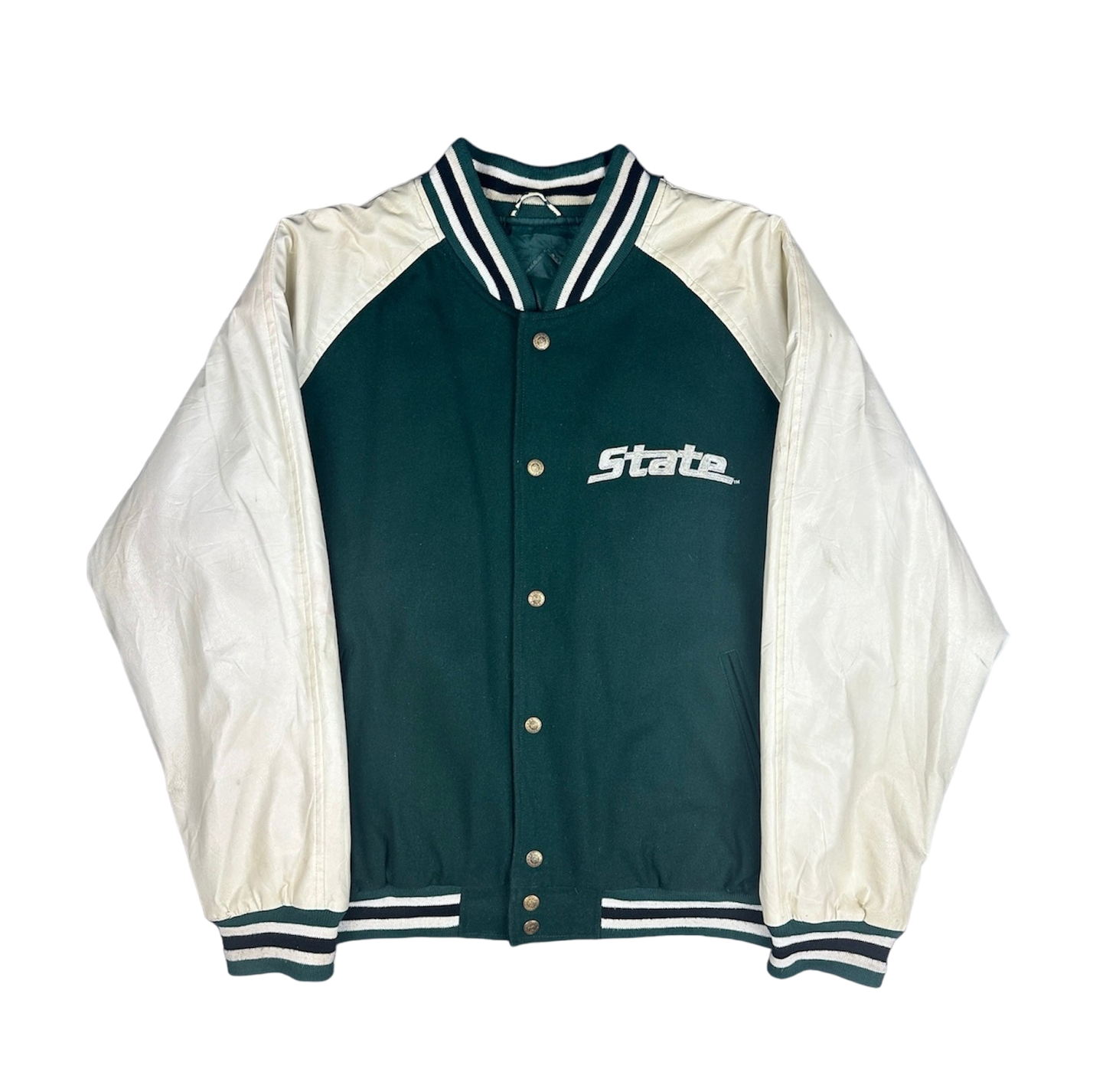 Vintage Michigan State College Jacke grün M