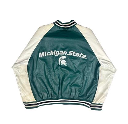 Vintage Michigan State College Jacke grün M