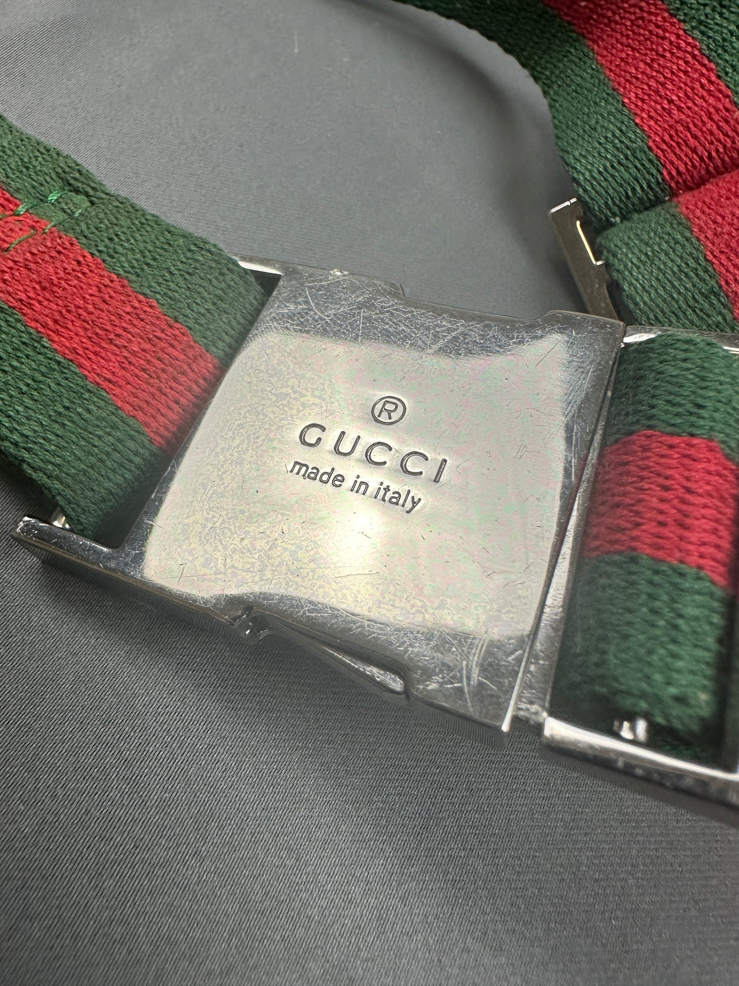 Vintage Gucci GG Bauchtasche beige