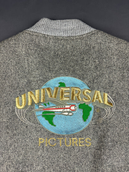 Vintage 90's Universal Studios Florida College Jacke grau L