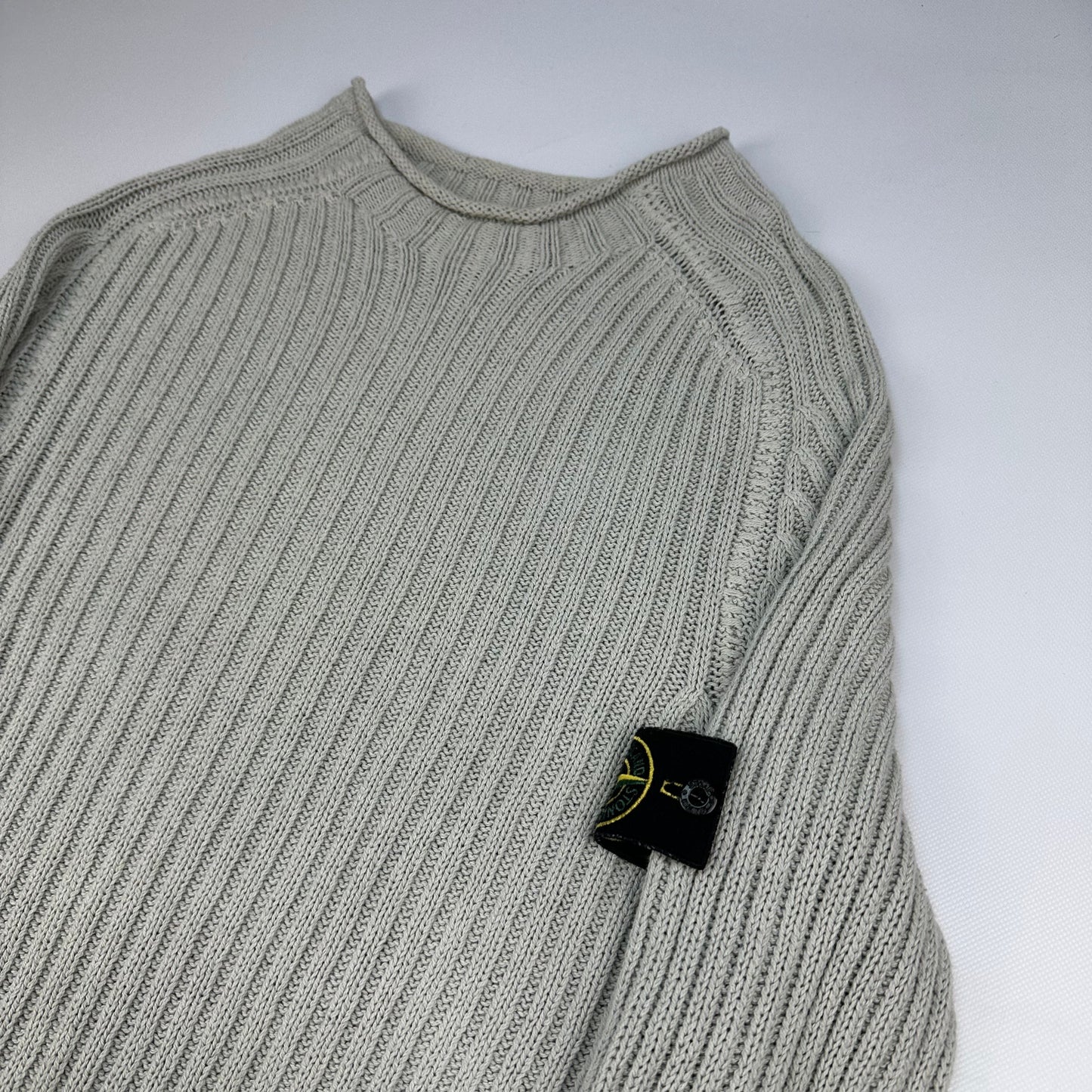 Vintage Stone Island Knit Pullover grau XL