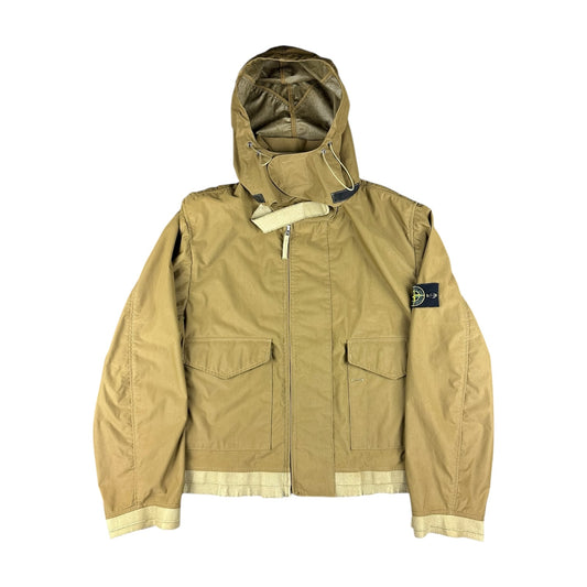 Vintage Stone Island Spalmatura Jacke beige L