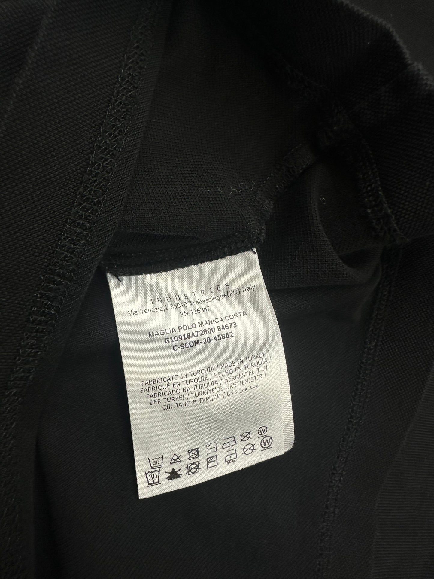 Moncler Polo Shirt schwarz L