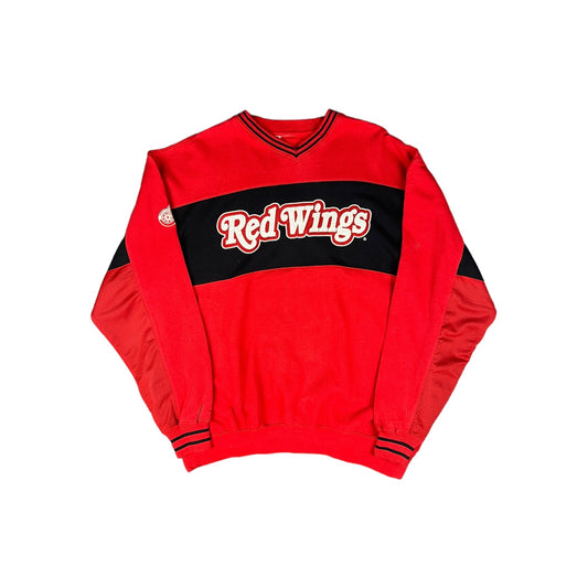 Vintage Detroit Red Wings Pullover rot L