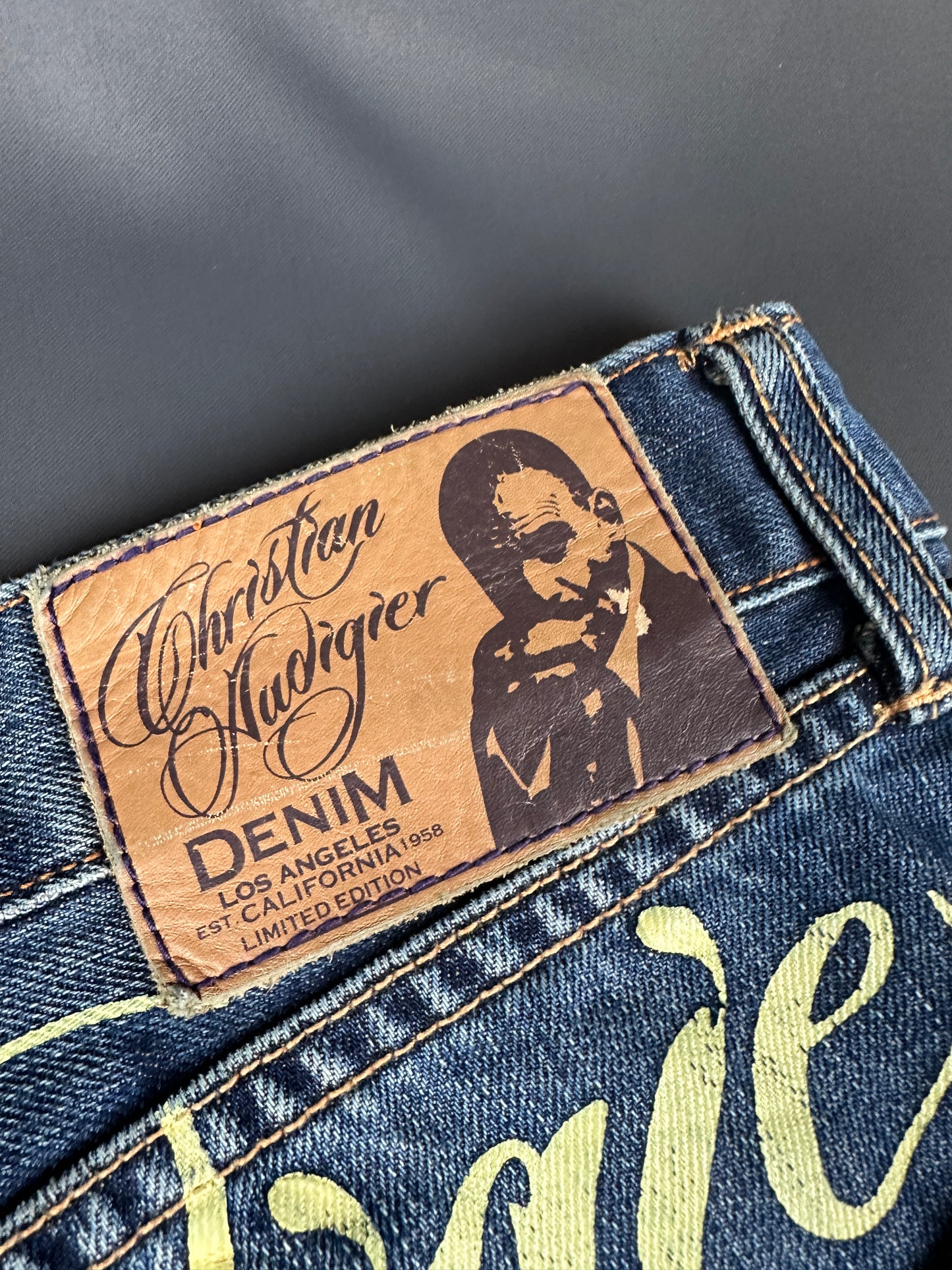 Vintage Christian Audigier Baggy Jeans 38