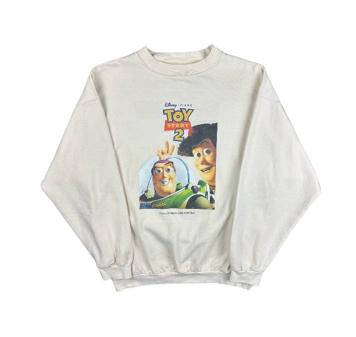 Vintage Toy Story 2 Cast Member Pullover creme M