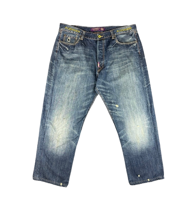 Vintage Christian Audigier Baggy Jeans 38