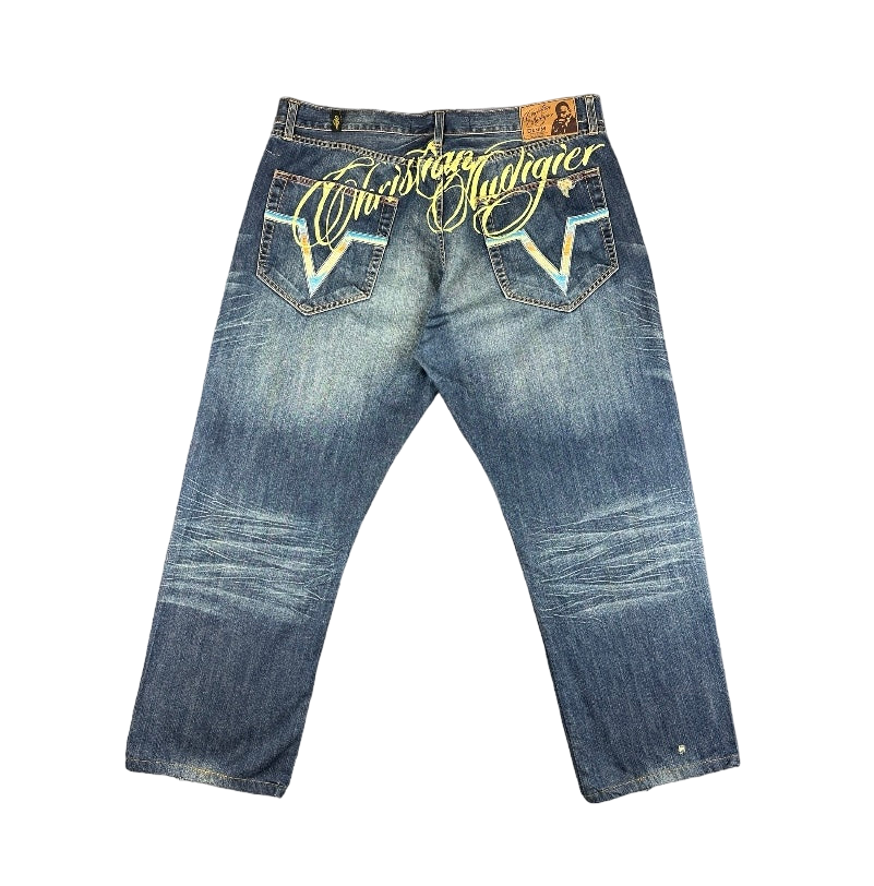 Vintage Christian Audigier Baggy Jeans 38